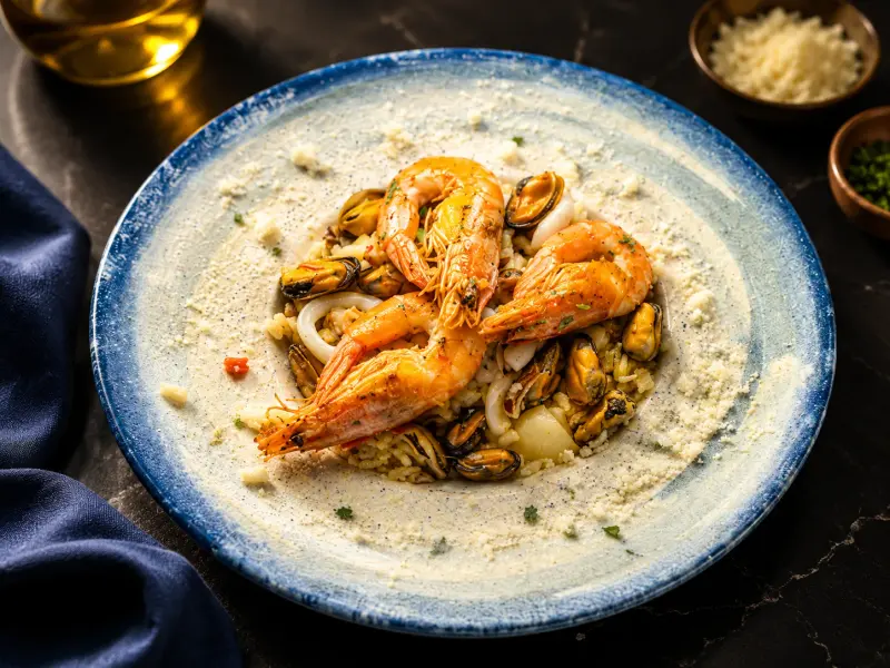 Ризото с морски дарове